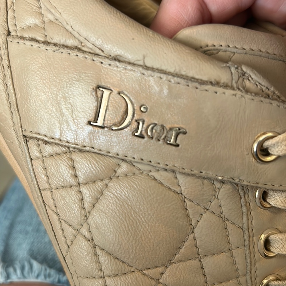 Dior quilted lambkin leather women’s shoes  sz 40 - Picture 4 of 14